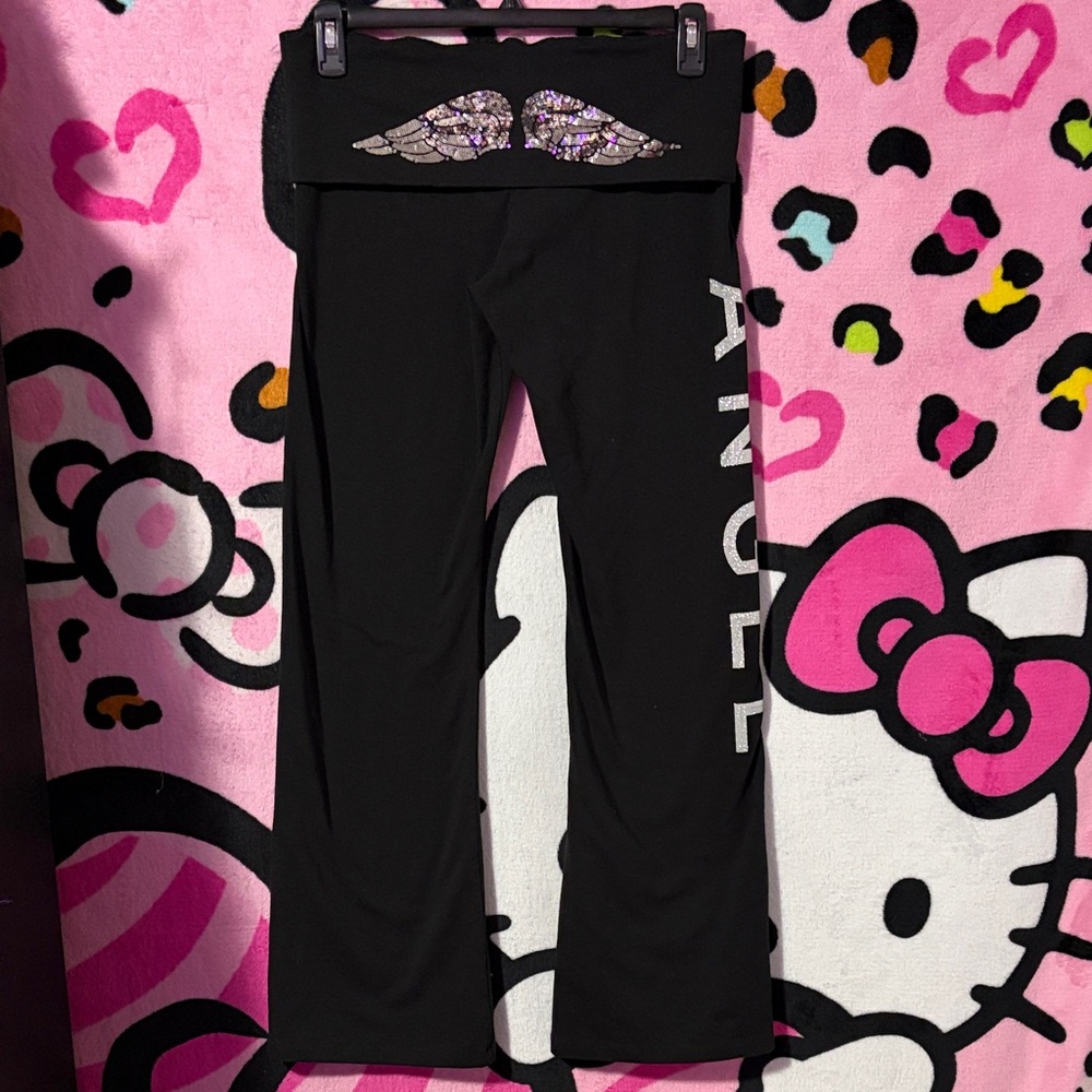 🪽Victoria’s secret Fold over flare yoga pants🪽